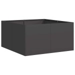 vidaXL Jardinier negru 80x80x40 cm Oțel laminat la rece