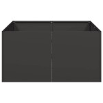 vidaXL Jardinier negru 80x80x40 cm Oțel laminat la rece
