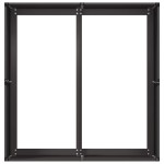 vidaXL Jardinier negru 80x80x40 cm Oțel laminat la rece