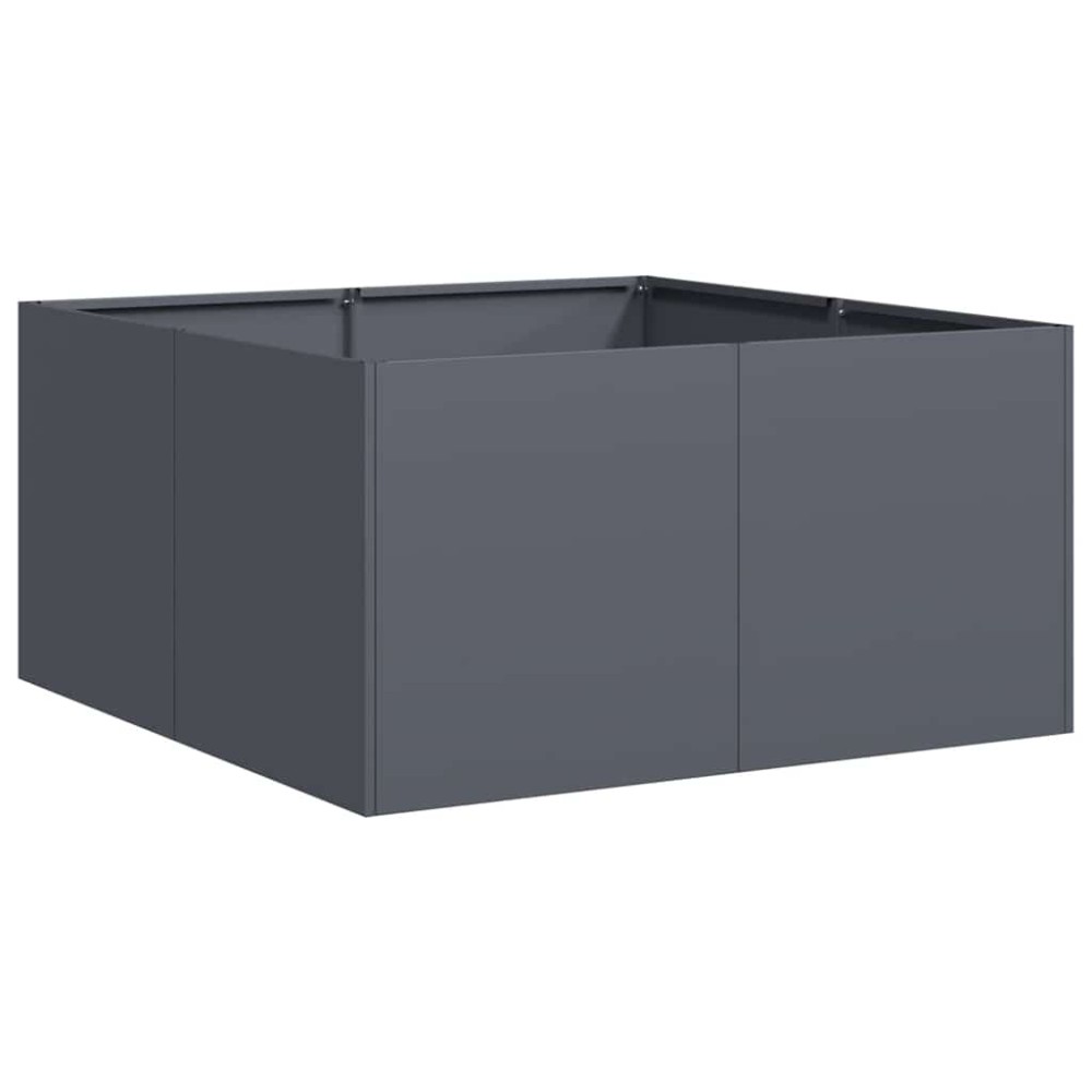 vidaXL Jardinieră Antracit 80x80x40 cm Oțel laminat la rece