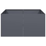vidaXL Jardinieră Antracit 80x80x40 cm Oțel laminat la rece vidaXL Jardinieră Antracit 80x80x40 cm Oțel laminat la rece