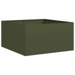 vidaXL Jardinieră verde măsline 80x80x40 cm oțel laminat la rece vidaXL Jardinieră verde măsline 80x80x40 cm oțel laminat la rece