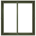 vidaXL Jardinieră verde măsline 80x80x40 cm oțel laminat la rece vidaXL Jardinieră verde măsline 80x80x40 cm oțel laminat la rece