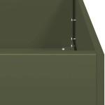 vidaXL Jardinieră verde măsline 80x80x40 cm oțel laminat la rece vidaXL Jardinieră verde măsline 80x80x40 cm oțel laminat la rece