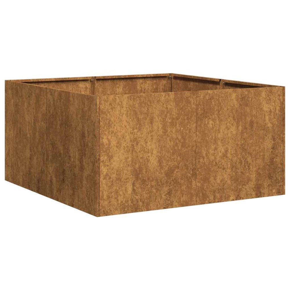 vidaXL Jardinieră Rusty 80x80x40 cm Oțel pentru intemperii