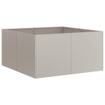 vidaXL Jardinieră Rusty 80x80x40 cm Oțel pentru intemperii vidaXL Jardinieră Rusty 80x80x40 cm Oțel pentru intemperii
