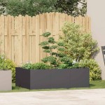 vidaXL Jardinier negru 120x80x40 cm Oțel
