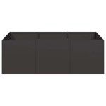 vidaXL Jardinier negru 120x80x40 cm Oțel