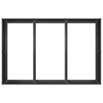 vidaXL Jardinier negru 120x80x40 cm Oțel