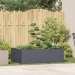 vidaXL Jardinieră Antracit 120x80x40 cm Oțel vidaXL Jardinieră Antracit 120x80x40 cm Oțel