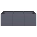 vidaXL Jardinieră Antracit 120x80x40 cm Oțel vidaXL Jardinieră Antracit 120x80x40 cm Oțel