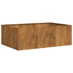 vidaXL Jardinieră Rusty 120x80x40 cm Oțel pentru intemperii vidaXL Jardinieră Rusty 120x80x40 cm Oțel pentru intemperii