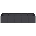 vidaXL Jardinieră, negru, 200x80x40 cm, oțel vidaXL Jardinieră, negru, 200x80x40 cm, oțel
