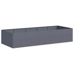 vidaXL Jardinieră Antracit 200x80x40 cm Oțel vidaXL Jardinieră Antracit 200x80x40 cm Oțel