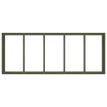 vidaXL Jardinieră, verde măsliniu, 200x80x40 cm, oțel