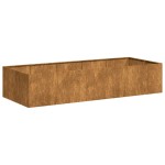 vidaXL Jardinieră Rusty 200x80x40 cm Oțel pentru intemperii vidaXL Jardinieră Rusty 200x80x40 cm Oțel pentru intemperii