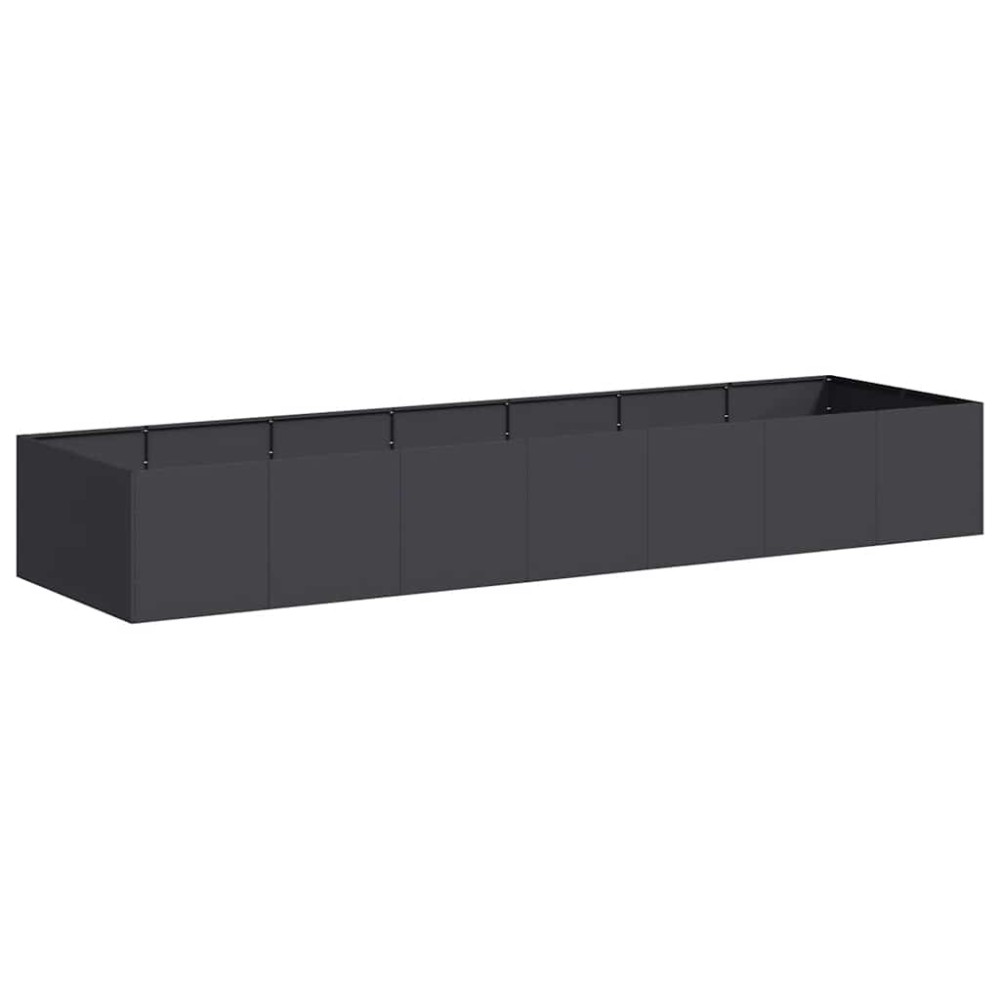 vidaXL Jardinieră Negru 280x80x40 cm Oțel