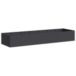 vidaXL Jardinieră Negru 280x80x40 cm Oțel vidaXL Jardinieră Negru 280x80x40 cm Oțel