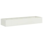 vidaXL Jardinieră alb 280x80x40 cm oțel vidaXL Jardinieră alb 280x80x40 cm oțel