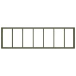 vidaXL Jardinieră verde măsline 280x80x40 cm oțel