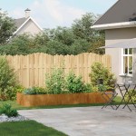 vidaXL Jardinieră Rusty 280x80x40 cm Oțel pentru intemperii