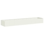 vidaXL Jardinieră alb 360x80x40 cm oțel vidaXL Jardinieră alb 360x80x40 cm oțel