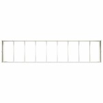 vidaXL Jardinieră alb 360x80x40 cm oțel vidaXL Jardinieră alb 360x80x40 cm oțel