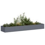 vidaXL Jardinieră Antracit 360x80x40 cm Oțel vidaXL Jardinieră Antracit 360x80x40 cm Oțel