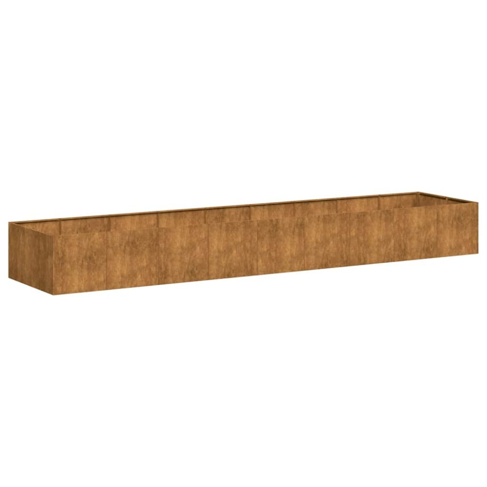 vidaXL Jardinieră Rusty 360x80x40 cm Oțel rezistent la intemperii