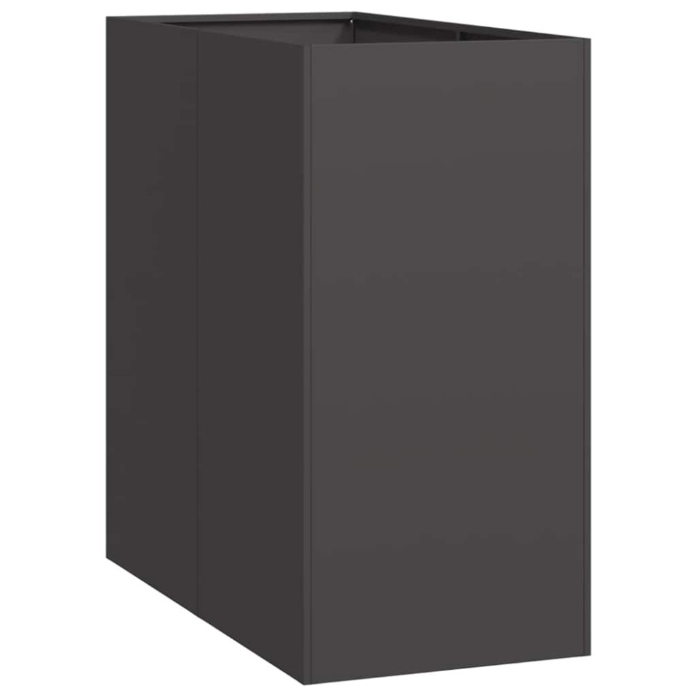 vidaXL Jardinieră Negru 40x80x80 cm Oțel