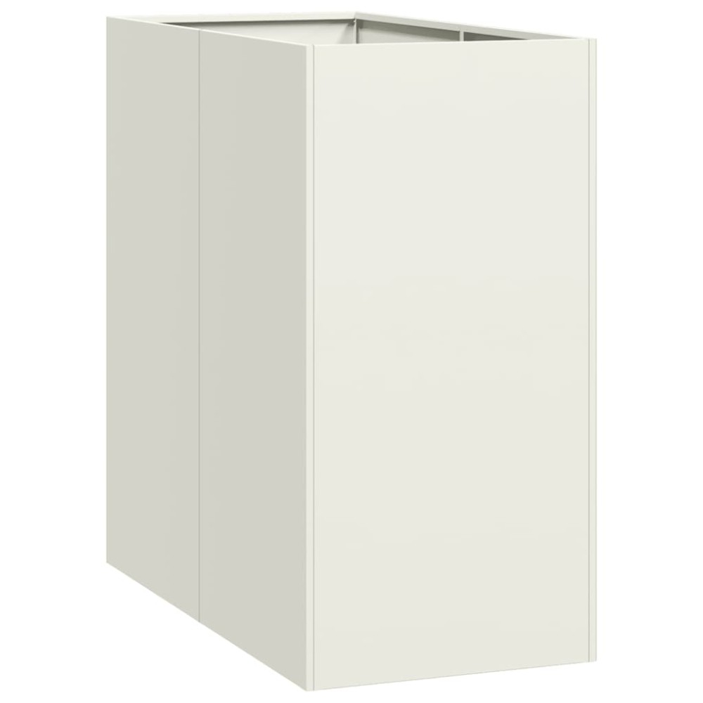 vidaXL Jardinieră alb 40x80x80 cm oțel