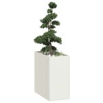 vidaXL Jardinieră alb 40x80x80 cm oțel vidaXL Jardinieră alb 40x80x80 cm oțel