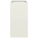vidaXL Jardinieră alb 40x80x80 cm oțel vidaXL Jardinieră alb 40x80x80 cm oțel