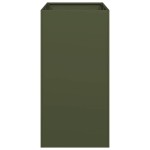 vidaXL Jardinieră verde măsline 40x80x80 cm oțel vidaXL Jardinieră verde măsline 40x80x80 cm oțel