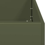 vidaXL Jardinieră verde măsline 40x80x80 cm oțel vidaXL Jardinieră verde măsline 40x80x80 cm oțel