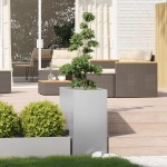 vidaXL Jardinieră 40x80x80 cm oțel galvanizat vidaXL Jardinieră 40x80x80 cm oțel galvanizat
