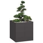 vidaXL Jardinieră, negru, 80x80x80 cm, oțel vidaXL Jardinieră, negru, 80x80x80 cm, oțel