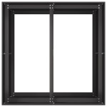 vidaXL Jardinieră, negru, 80x80x80 cm, oțel vidaXL Jardinieră, negru, 80x80x80 cm, oțel