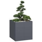 vidaXL Jardinieră Antracit 80x80x80 cm Oțel vidaXL Jardinieră Antracit 80x80x80 cm Oțel