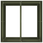 vidaXL Jardinieră verde măsline 80x80x80 cm oțel vidaXL Jardinieră verde măsline 80x80x80 cm oțel