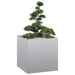vidaXL Jardinieră 80x80x80 cm oțel galvanizat vidaXL Jardinieră 80x80x80 cm oțel galvanizat