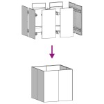 vidaXL Jardinieră 80x80x80 cm oțel galvanizat vidaXL Jardinieră 80x80x80 cm oțel galvanizat
