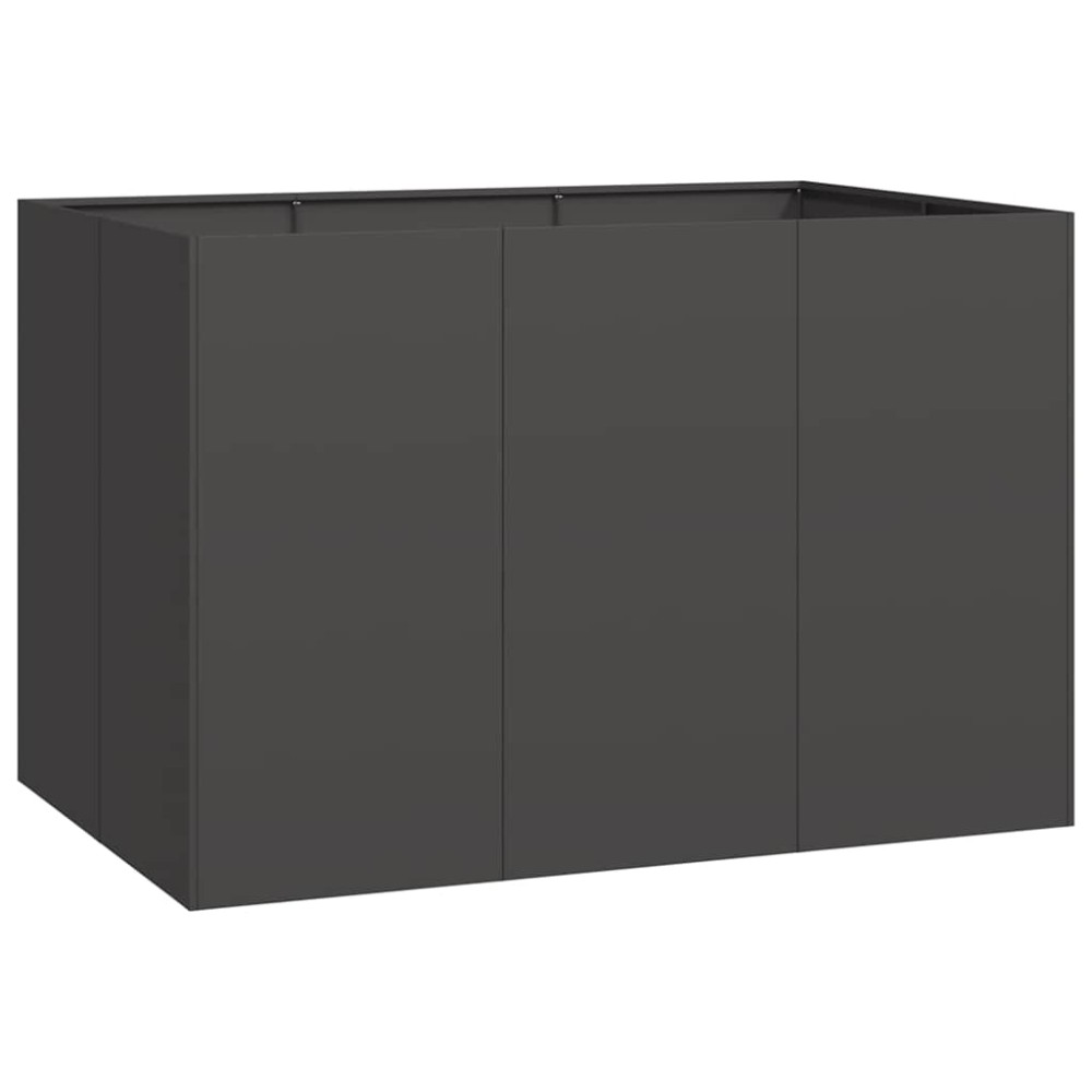 vidaXL Jardinier negru 120x80x80 cm Oțel