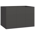 vidaXL Jardinier negru 120x80x80 cm Oțel