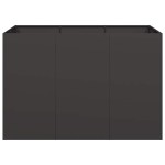 vidaXL Jardinier negru 120x80x80 cm Oțel