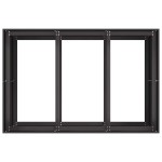 vidaXL Jardinier negru 120x80x80 cm Oțel