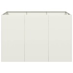 vidaXL Jardinieră, alb, 120x80x80 cm, oțel vidaXL Jardinieră, alb, 120x80x80 cm, oțel