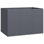 vidaXL Jardinieră, antracit, 120x80x80 cm, oțel vidaXL Jardinieră, antracit, 120x80x80 cm, oțel