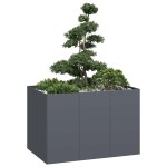 vidaXL Jardinieră, antracit, 120x80x80 cm, oțel vidaXL Jardinieră, antracit, 120x80x80 cm, oțel