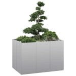 vidaXL Jardinieră 120x80x80 cm oțel galvanizat vidaXL Jardinieră 120x80x80 cm oțel galvanizat